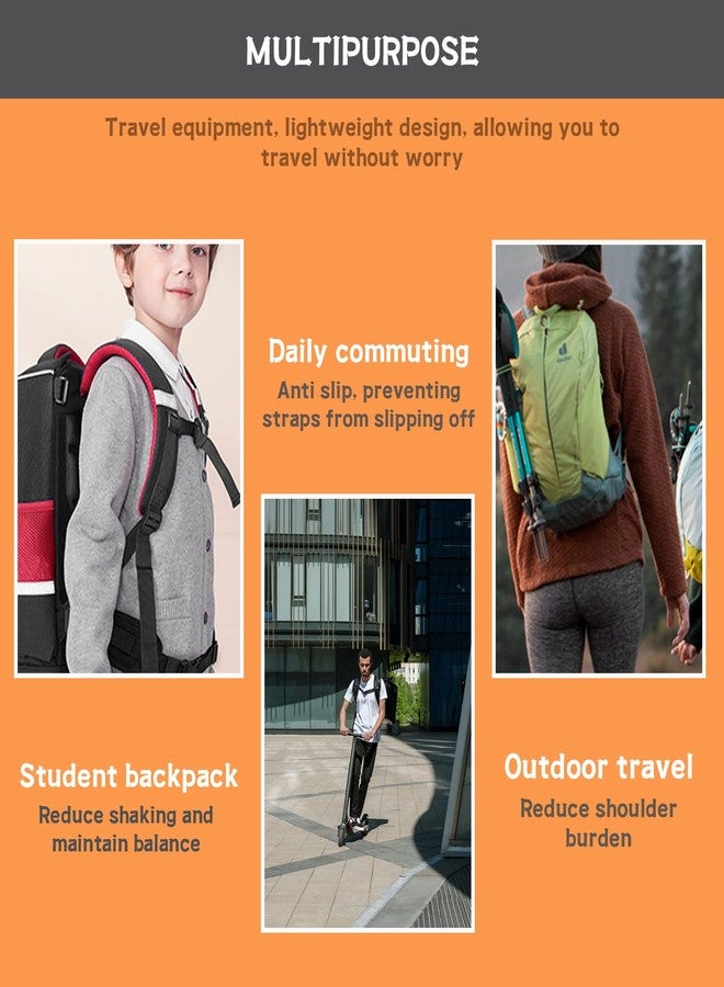 Snmzlc Backpack Chest Strap 2pcs Heavy Duty Adjustable Backpack Sternum Strap Chest Belt with - Image 5